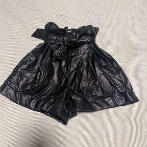 Express Black High-Waisted Shorts